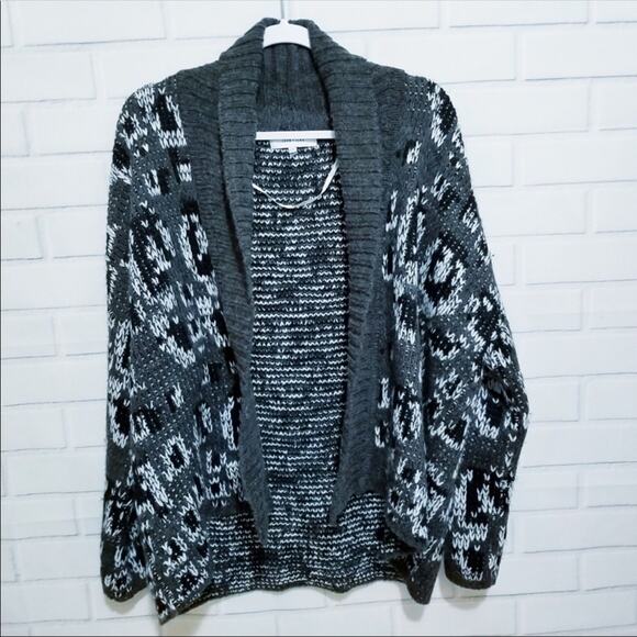 John + Jenn Wool Blend Open Oversized Cardigan - Picture 1 of 7